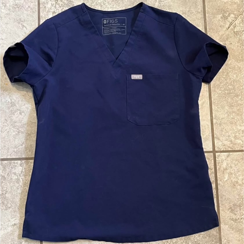 Figs Technical Collection Top in Dark Blue